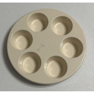EUC Anchor Hocking Vintage MicroWare Microwave 6 Muffin Cupcake Pan PM447/T1 USA